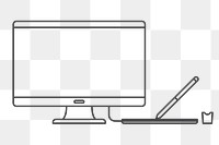 Computer png illustration, transparent background