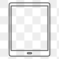 Tablet png illustration, transparent background