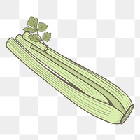 Celery png vegetable sticker, transparent background