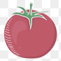 Tomato png vegetable sticker, transparent background