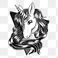 Unicorn png illustration, transparent background