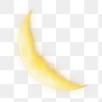 Crescent moon png, transparent background