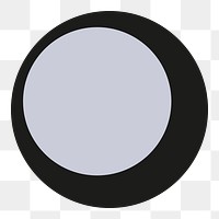 Gray circle shape png, transparent background