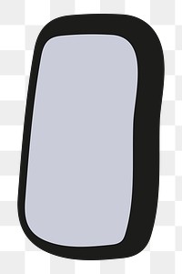 Gray rectangle shape png, transparent background