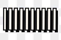 Striped rectangle png shape, transparent background