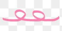 Abstract pink line png, transparent background
