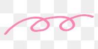 Abstract pink line png, transparent background