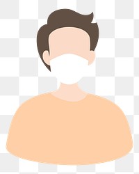 Sick man png illustration, transparent background