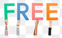 Free word png element, transparent background