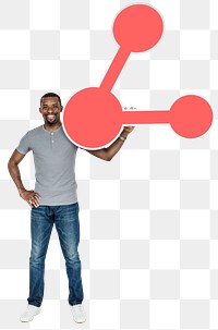 Man png element, transparent background