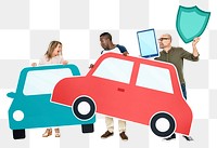 Car insurance png element, transparent background