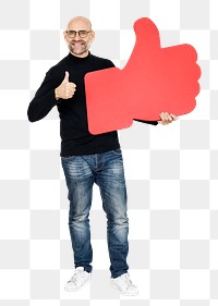 Man png element, transparent background