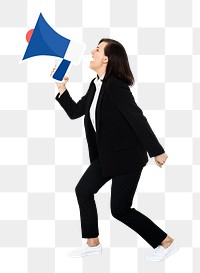 Businesswoman png element, transparent background