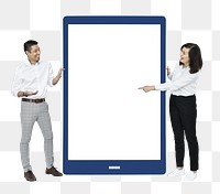 Tablet png element, transparent background