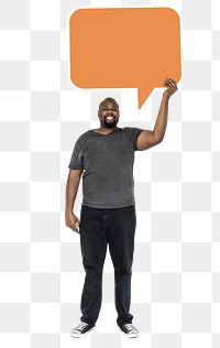 Speech bubble png element, transparent background