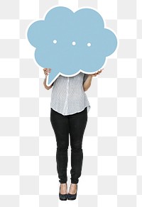 Speech bubble png element, transparent background