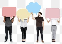 Speech bubble png element, transparent background