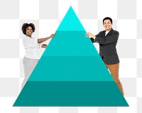 Png Businesspeople pyramid idea, transparent background