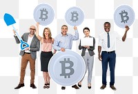 Png Businesspeople bitcoin, transparent background