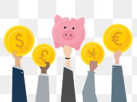 Savings png illustration, transparent background