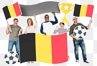 Png Football fans Belgium, transparent background