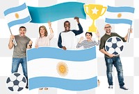 Png Football fans Argentina, transparent background