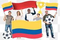 Png Football fans Colombia, transparent background