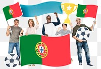 Png Football fans Portugal, transparent background