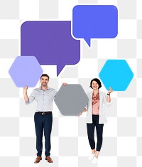 Message boxes png element, transparent background