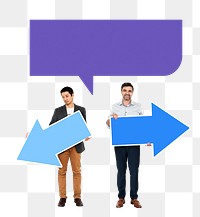 Business direction png element, transparent background