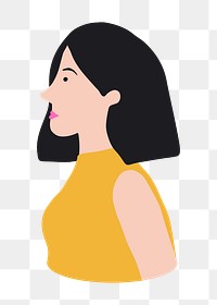 Asian woman png character illustration, transparent background