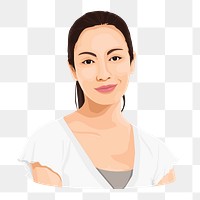 Asian woman png character illustration, transparent background