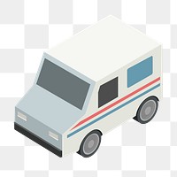 Van png sticker, transparent background. Free public domain CC0 image.