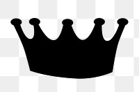 Crown png sticker, transparent background. Free public domain CC0 image.