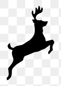 Deer png sticker, transparent background. Free public domain CC0 image.