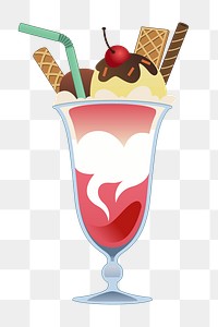 Ice cream png sticker, transparent background. Free public domain CC0 image.