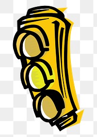 Traffic light png sticker, transparent background. Free public domain CC0 image.