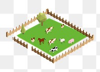 Livestock  png clipart illustration, transparent background. Free public domain CC0 image.