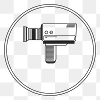 PNG Camera logo element transparent background