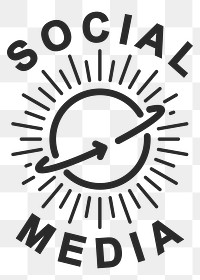 PNG social media logo transparent background