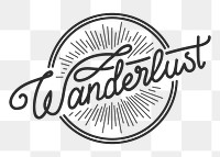 PNG wanderlust logo transparent background