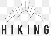 PNG hiking logo transparent background