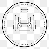 PNG bag logo element transparent background