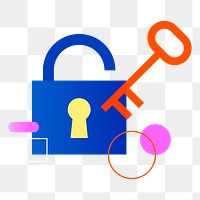 Png data security design element, transparent background