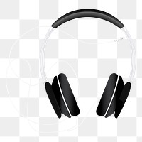 Png Headphone element, transparent background