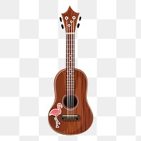 Png Wooden Guitar Music Instrument element, transparent background