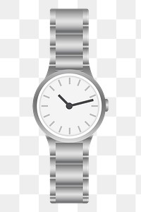 Png Wristwatch time accessory element, transparent background