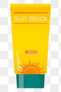 Png Sun Block Protection element, transparent background