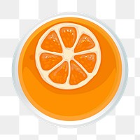 Png Orange Juice element, transparent background