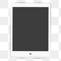 Png digital tablet isolated element, transparent background